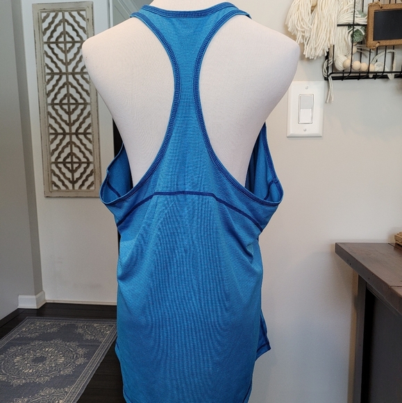 Z by Zella Striped Blue Racerback Workout Tank XL - Picture 5 of 5